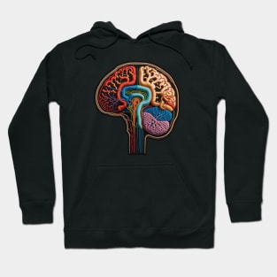 Brainatomy Embroidered Patch Hoodie